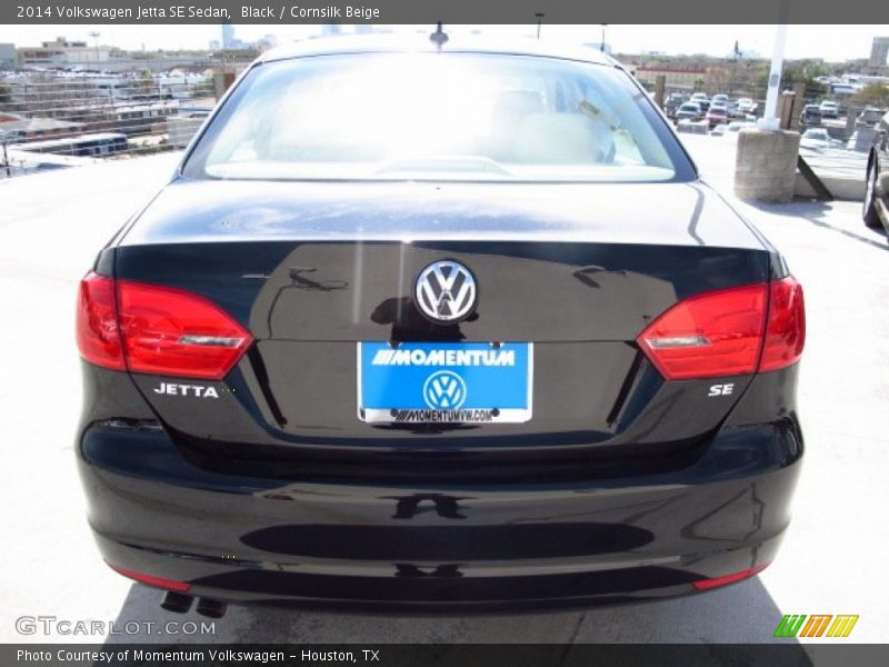Black / Cornsilk Beige 2014 Volkswagen Jetta SE Sedan