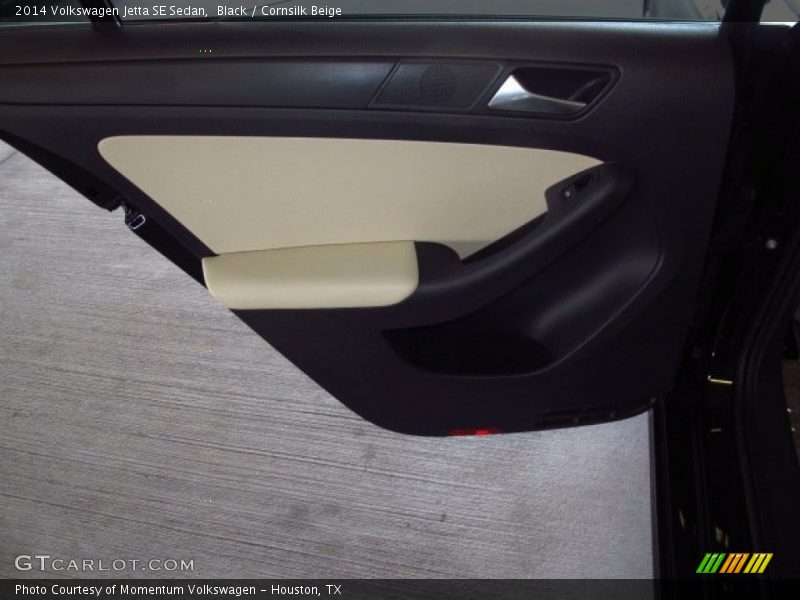 Black / Cornsilk Beige 2014 Volkswagen Jetta SE Sedan