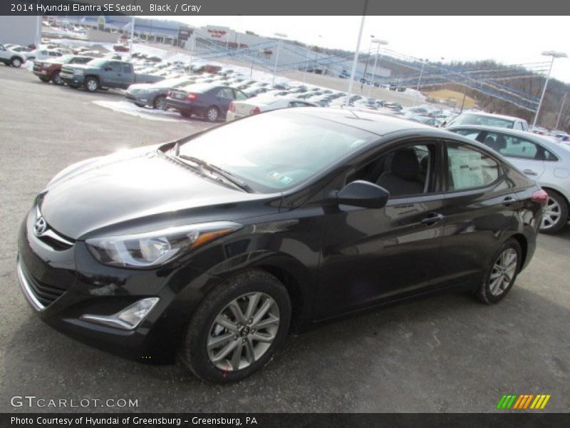 Black / Gray 2014 Hyundai Elantra SE Sedan