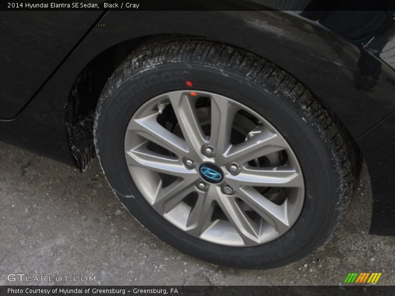 Black / Gray 2014 Hyundai Elantra SE Sedan