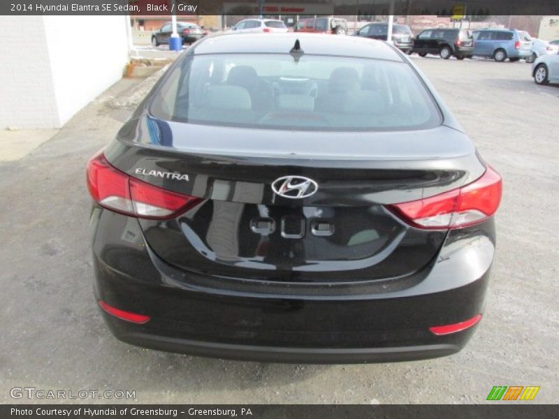 Black / Gray 2014 Hyundai Elantra SE Sedan