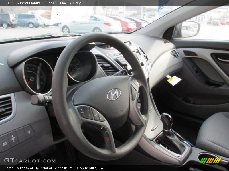 Black / Gray 2014 Hyundai Elantra SE Sedan