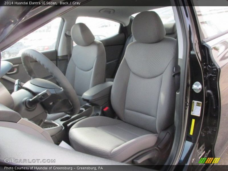 Black / Gray 2014 Hyundai Elantra SE Sedan