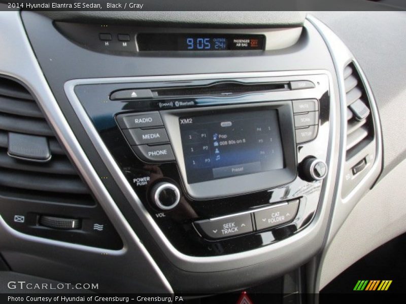 Black / Gray 2014 Hyundai Elantra SE Sedan