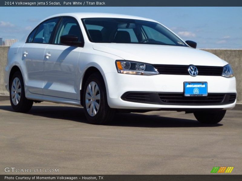 Pure White / Titan Black 2014 Volkswagen Jetta S Sedan