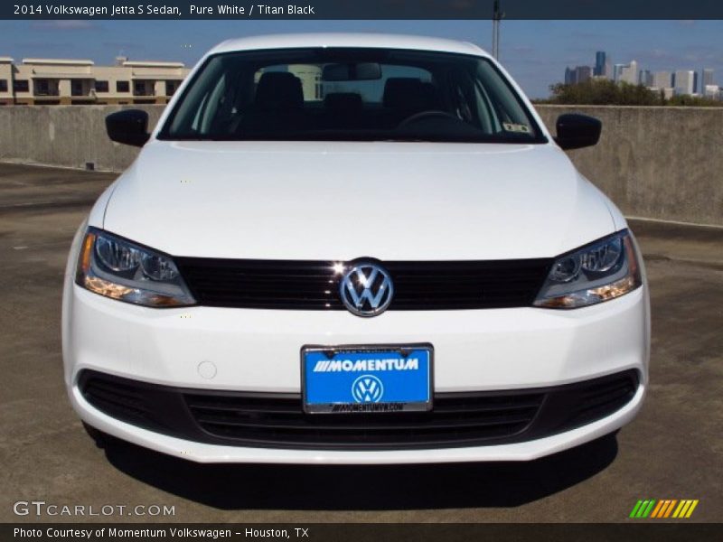 Pure White / Titan Black 2014 Volkswagen Jetta S Sedan