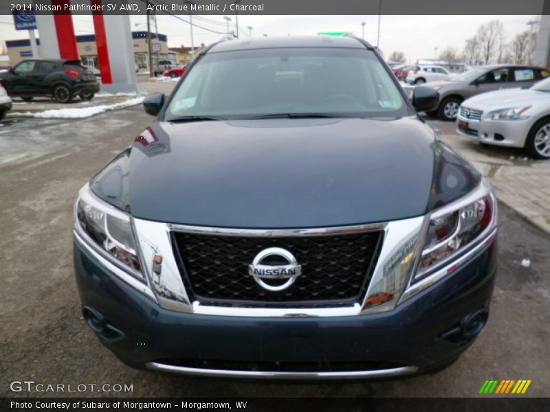 Arctic Blue Metallic / Charcoal 2014 Nissan Pathfinder SV AWD