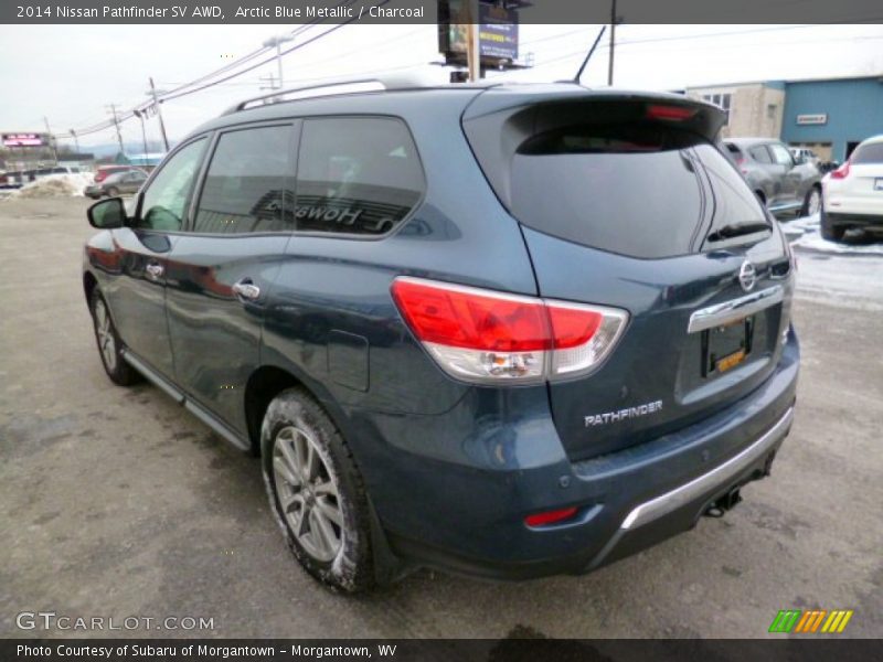 Arctic Blue Metallic / Charcoal 2014 Nissan Pathfinder SV AWD