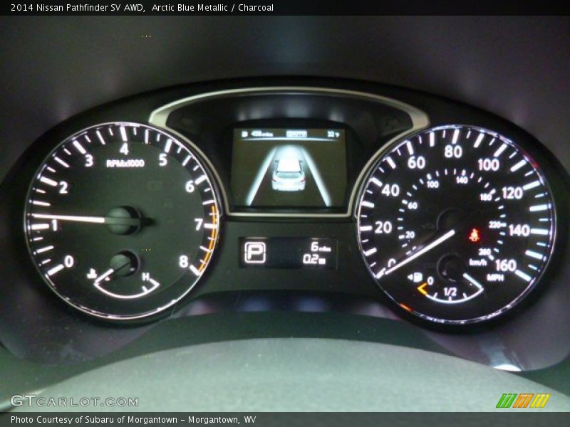 Arctic Blue Metallic / Charcoal 2014 Nissan Pathfinder SV AWD