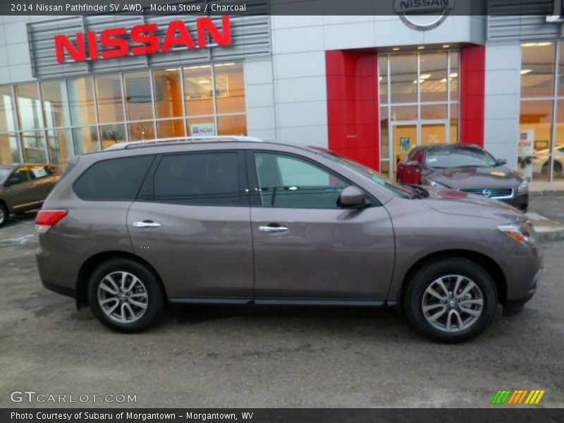 Mocha Stone / Charcoal 2014 Nissan Pathfinder SV AWD