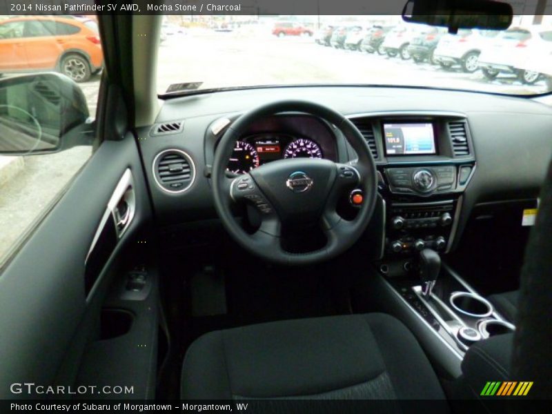 Mocha Stone / Charcoal 2014 Nissan Pathfinder SV AWD
