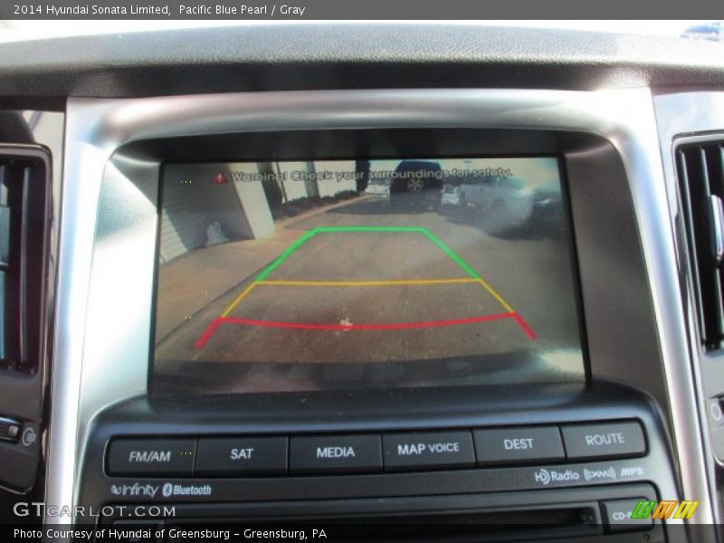 Pacific Blue Pearl / Gray 2014 Hyundai Sonata Limited