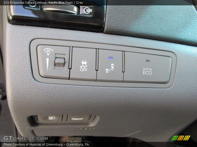 Pacific Blue Pearl / Gray 2014 Hyundai Sonata Limited