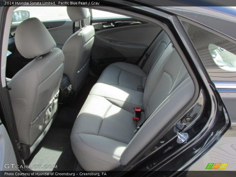 Pacific Blue Pearl / Gray 2014 Hyundai Sonata Limited
