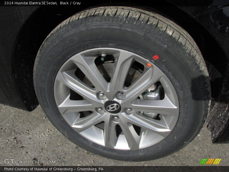 Black / Gray 2014 Hyundai Elantra SE Sedan