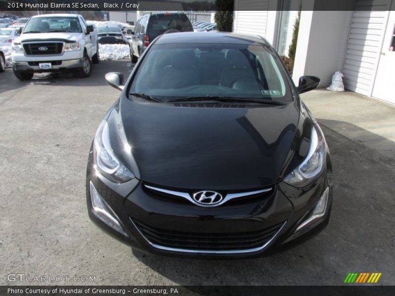 Black / Gray 2014 Hyundai Elantra SE Sedan