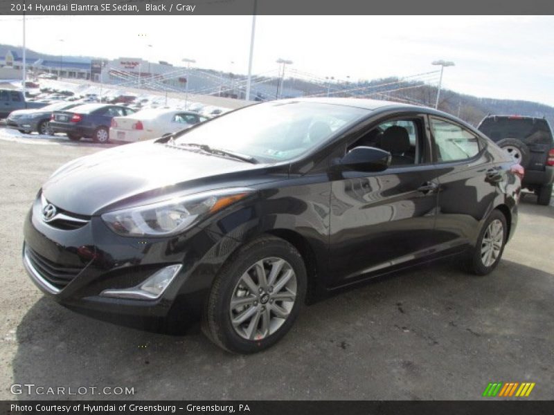 Black / Gray 2014 Hyundai Elantra SE Sedan
