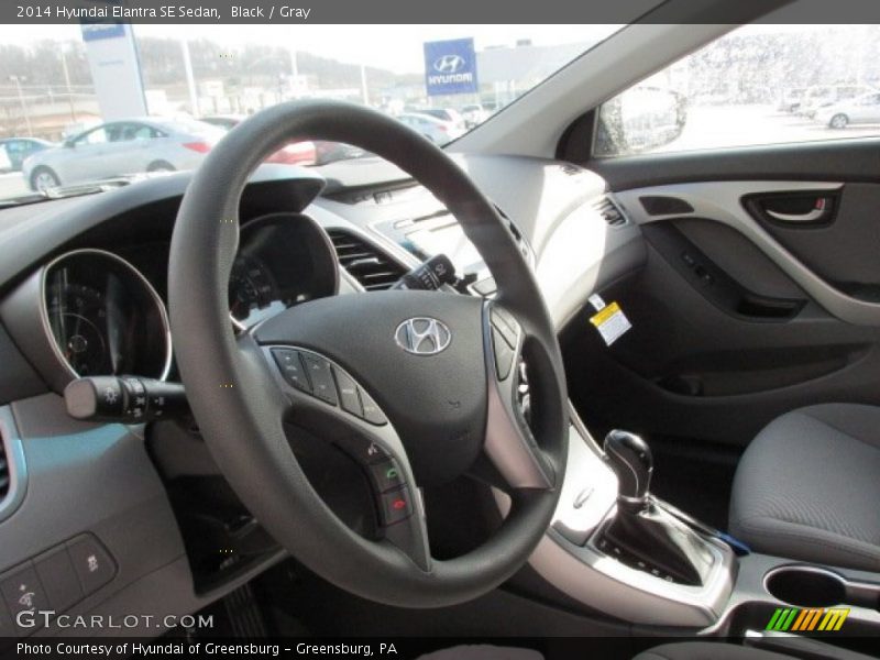 Black / Gray 2014 Hyundai Elantra SE Sedan