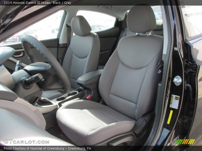 Black / Gray 2014 Hyundai Elantra SE Sedan