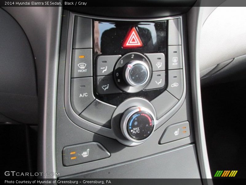 Black / Gray 2014 Hyundai Elantra SE Sedan