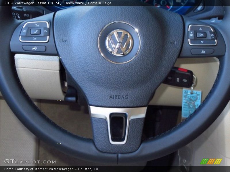 Candy White / Cornsilk Beige 2014 Volkswagen Passat 1.8T SE