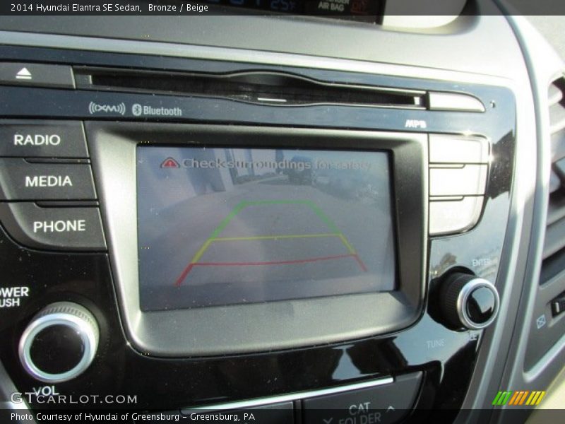 Bronze / Beige 2014 Hyundai Elantra SE Sedan
