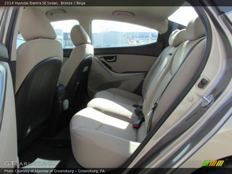 Bronze / Beige 2014 Hyundai Elantra SE Sedan