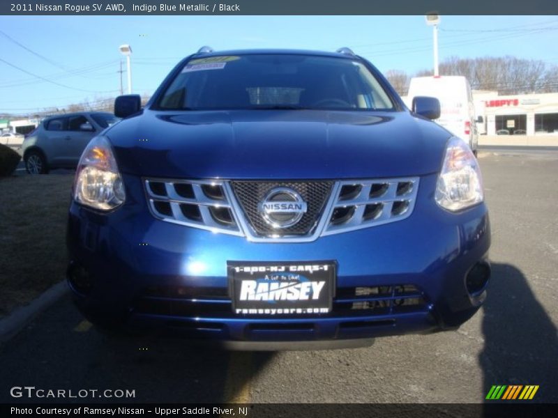 Indigo Blue Metallic / Black 2011 Nissan Rogue SV AWD