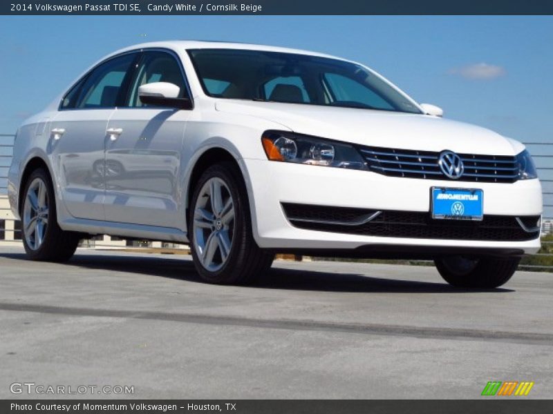 Candy White / Cornsilk Beige 2014 Volkswagen Passat TDI SE