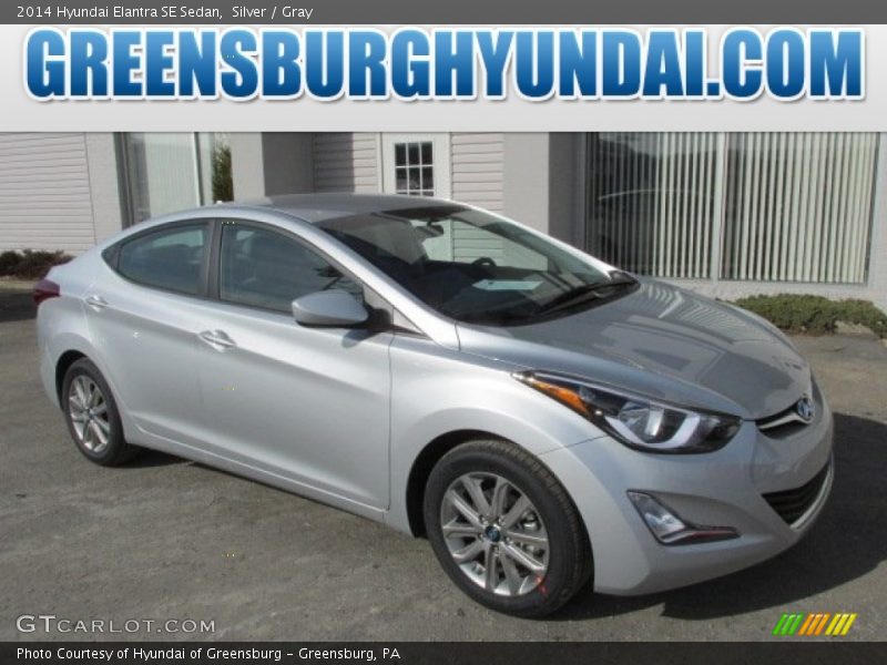 Silver / Gray 2014 Hyundai Elantra SE Sedan