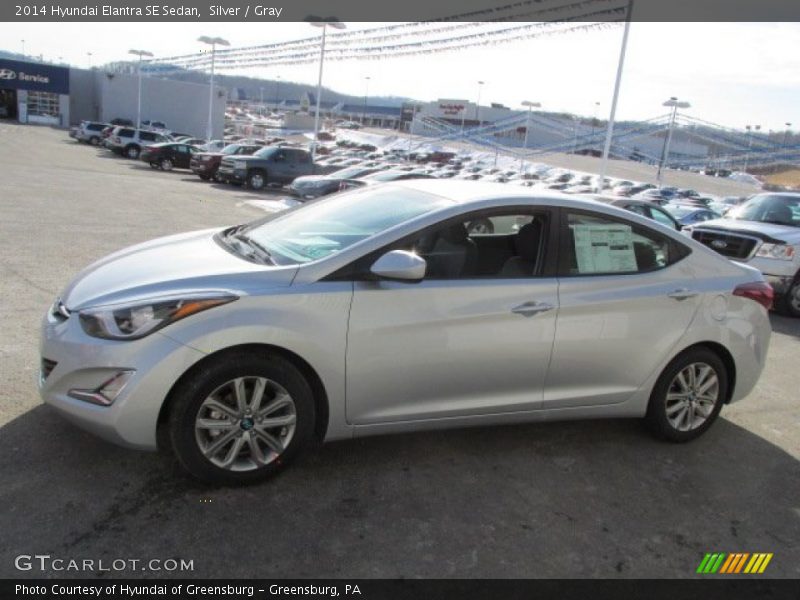 Silver / Gray 2014 Hyundai Elantra SE Sedan