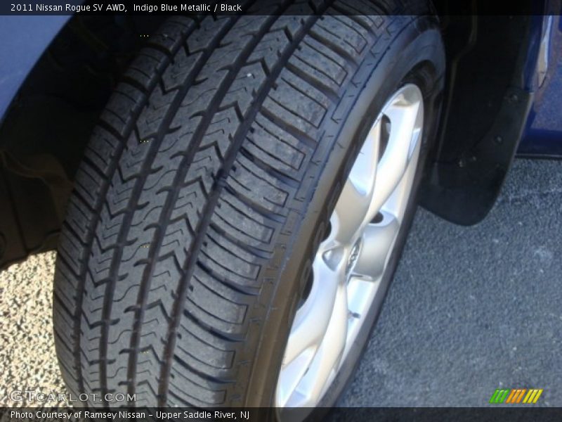 Indigo Blue Metallic / Black 2011 Nissan Rogue SV AWD