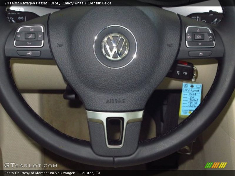 Candy White / Cornsilk Beige 2014 Volkswagen Passat TDI SE