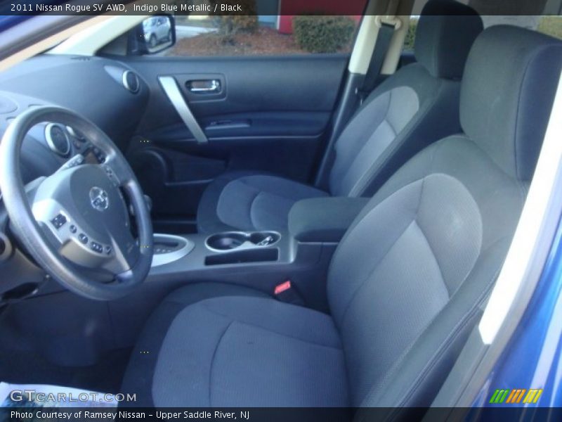 Indigo Blue Metallic / Black 2011 Nissan Rogue SV AWD