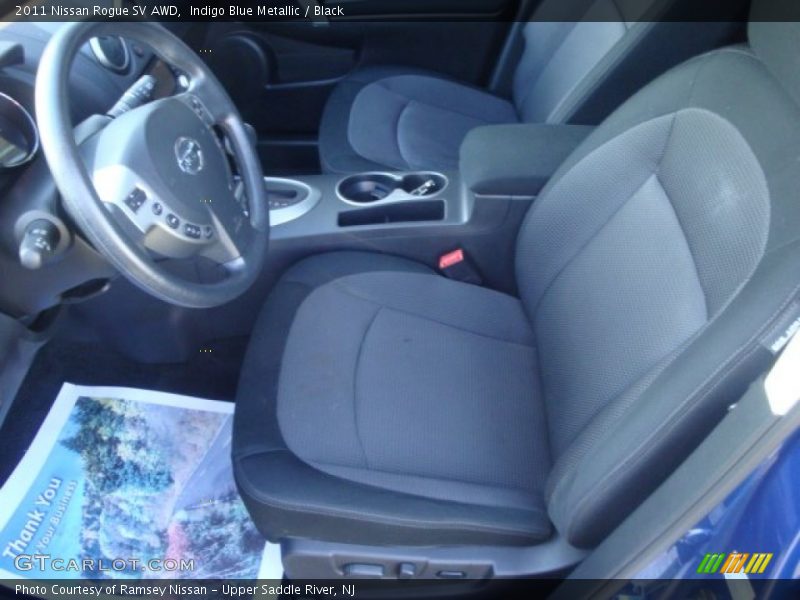 Indigo Blue Metallic / Black 2011 Nissan Rogue SV AWD
