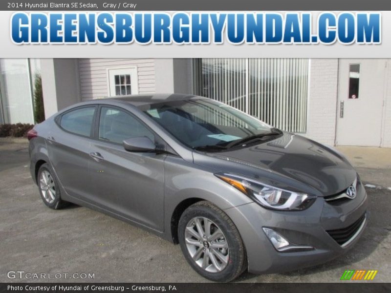 Gray / Gray 2014 Hyundai Elantra SE Sedan