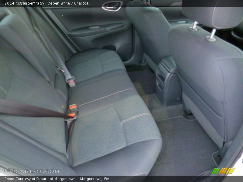 Aspen White / Charcoal 2014 Nissan Sentra SV