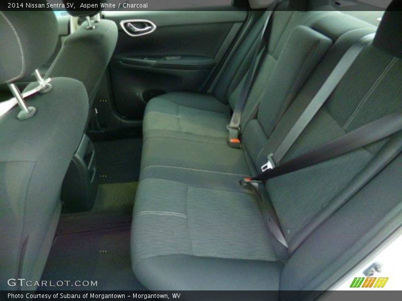 Aspen White / Charcoal 2014 Nissan Sentra SV