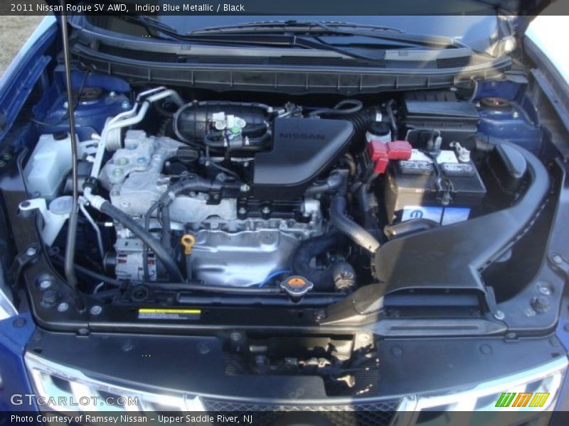 Indigo Blue Metallic / Black 2011 Nissan Rogue SV AWD