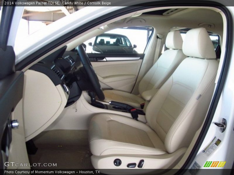 Candy White / Cornsilk Beige 2014 Volkswagen Passat TDI SE