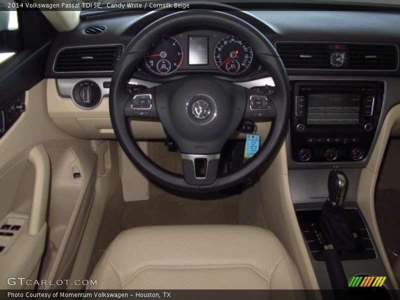 Candy White / Cornsilk Beige 2014 Volkswagen Passat TDI SE