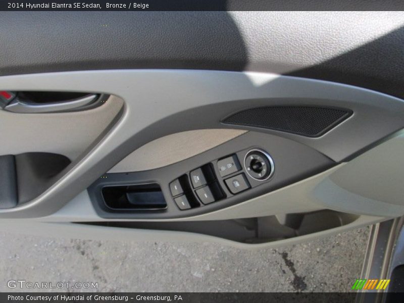 Bronze / Beige 2014 Hyundai Elantra SE Sedan