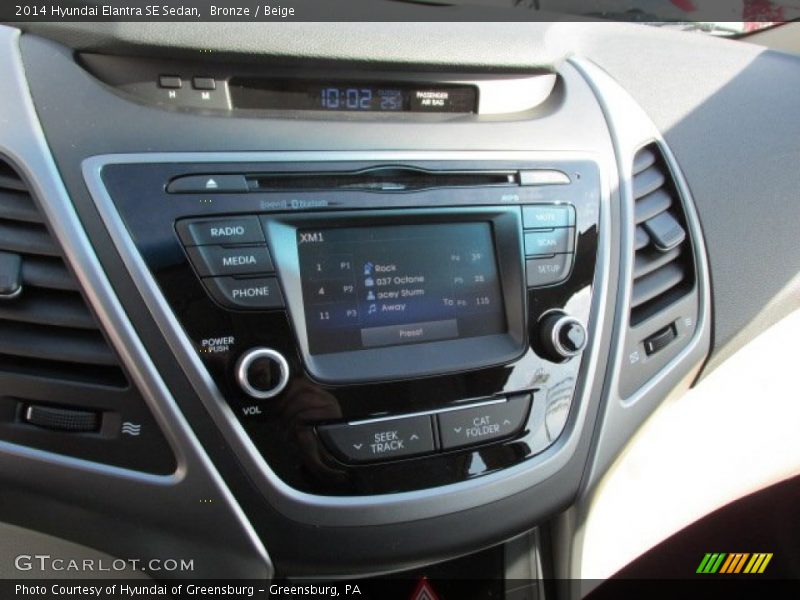 Bronze / Beige 2014 Hyundai Elantra SE Sedan