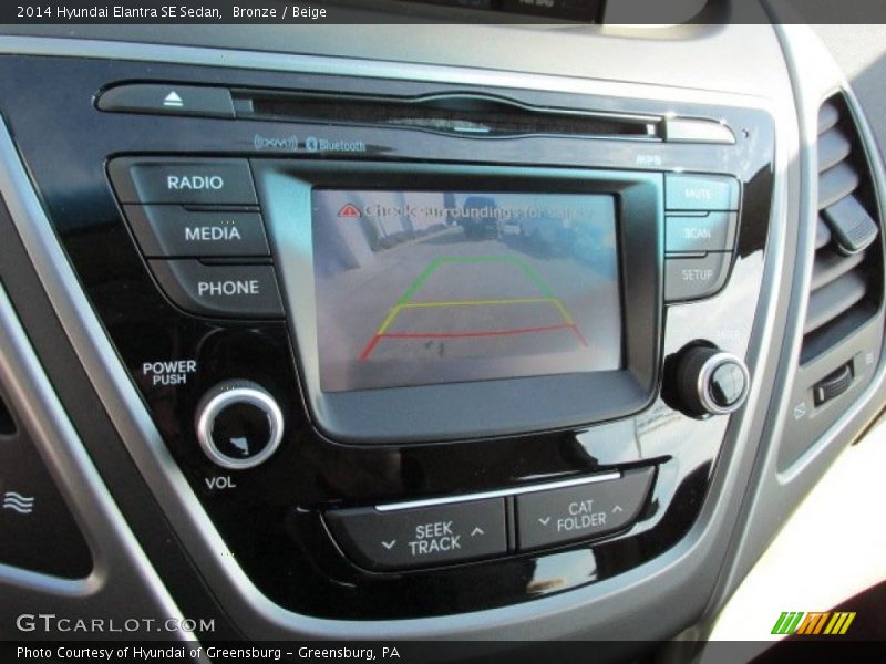Bronze / Beige 2014 Hyundai Elantra SE Sedan