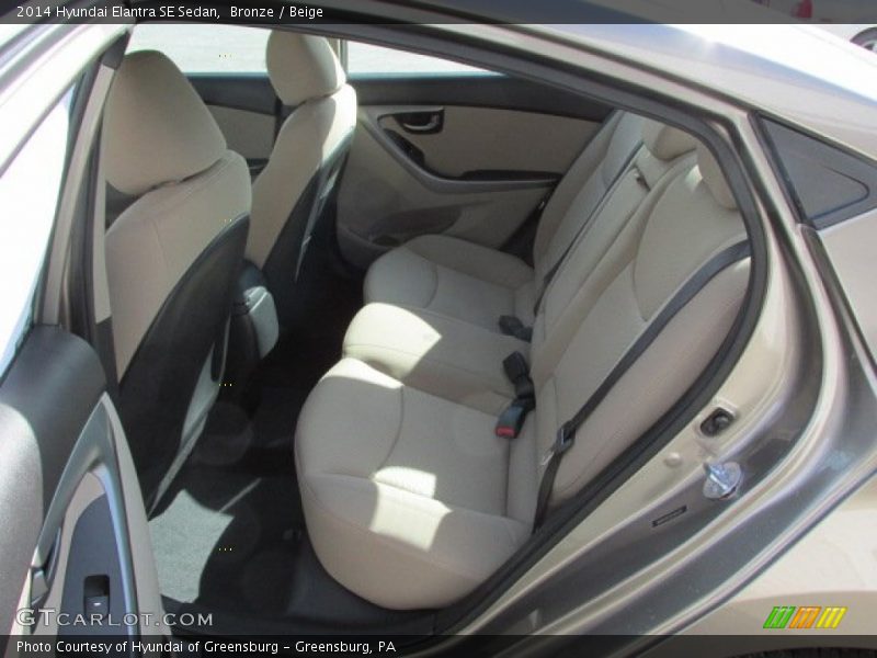 Bronze / Beige 2014 Hyundai Elantra SE Sedan