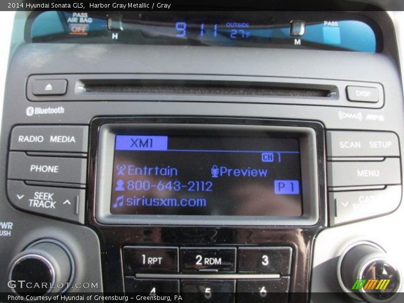 Harbor Gray Metallic / Gray 2014 Hyundai Sonata GLS