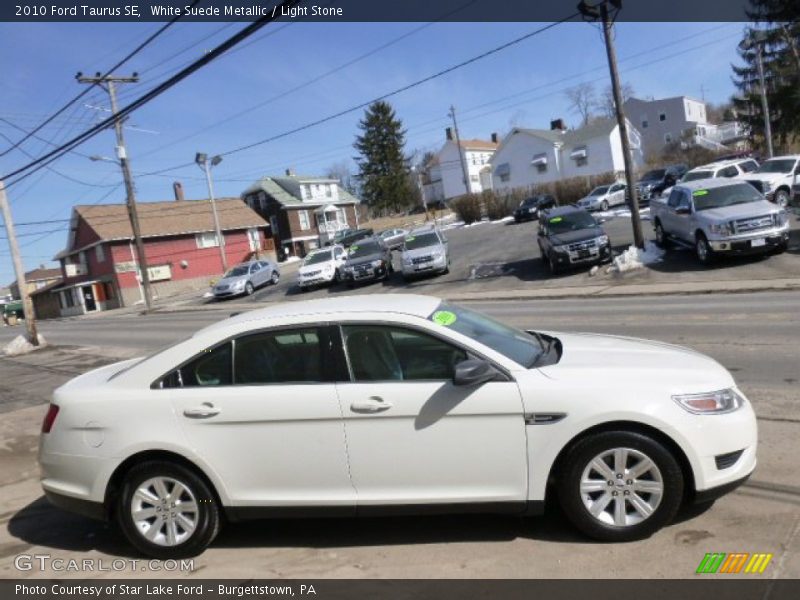 White Suede Metallic / Light Stone 2010 Ford Taurus SE