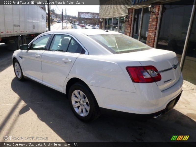 White Suede Metallic / Light Stone 2010 Ford Taurus SE