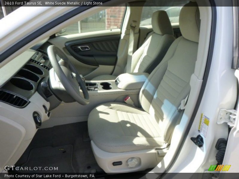 White Suede Metallic / Light Stone 2010 Ford Taurus SE