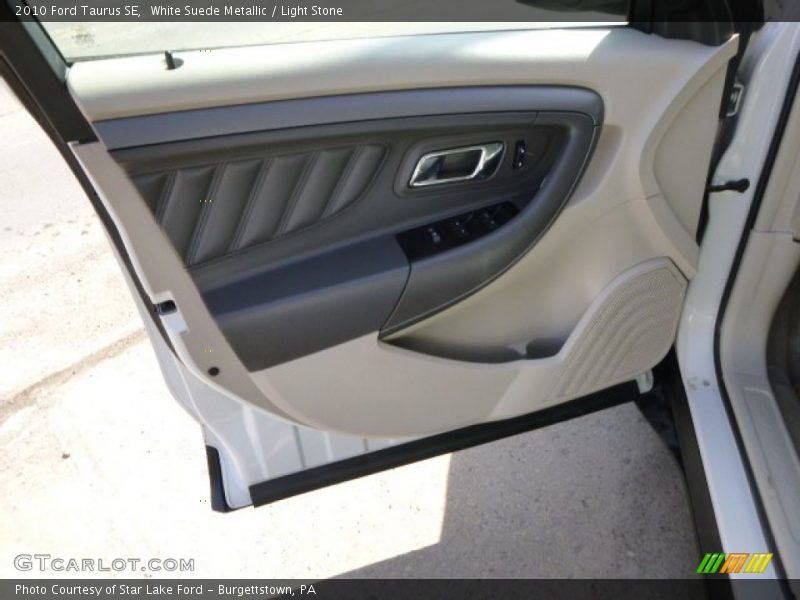 White Suede Metallic / Light Stone 2010 Ford Taurus SE